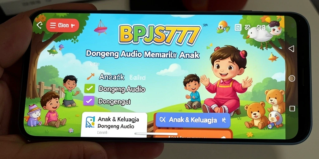 Antarmuka aplikasi BPJS777 yang ramah anak dan menarik