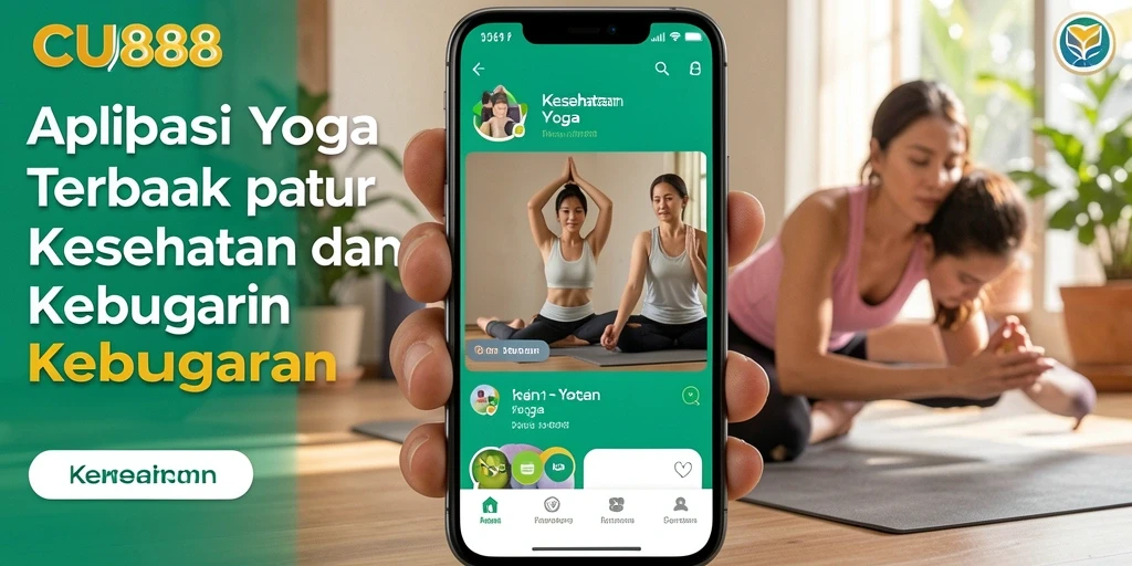 Tampilan antarmuka CU888 yang modern dan user-friendly untuk latihan yoga.
