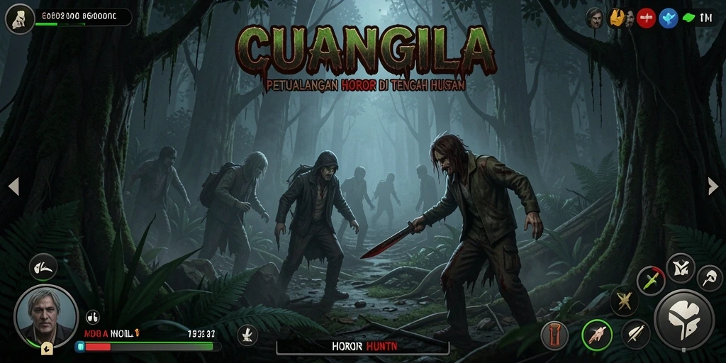 Tampilan antarmuka yang menakutkan di dalam hutan CUANGILA.