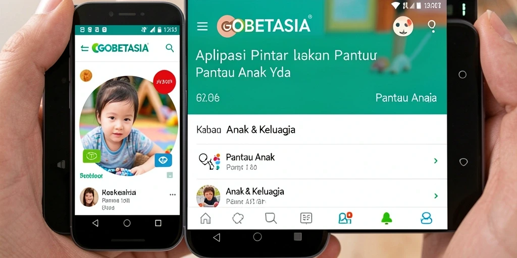 Tampilan antarmuka GOBETASIA yang ramah anak dan mudah digunakan.