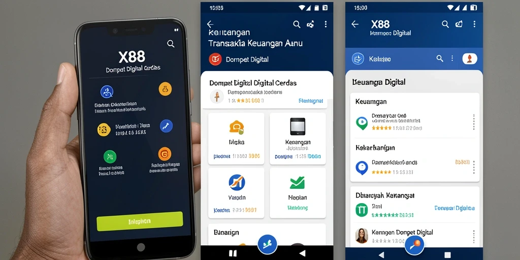 Antarmuka pengguna X88 yang sederhana dan efisien.