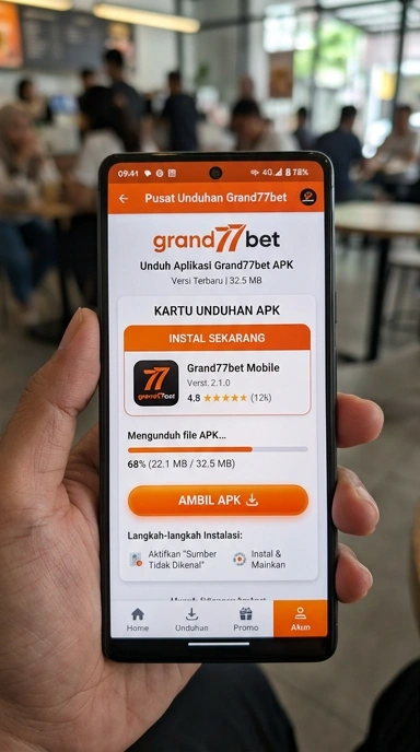 Panduan lengkap unduh dan instal APK grand77bet di Android