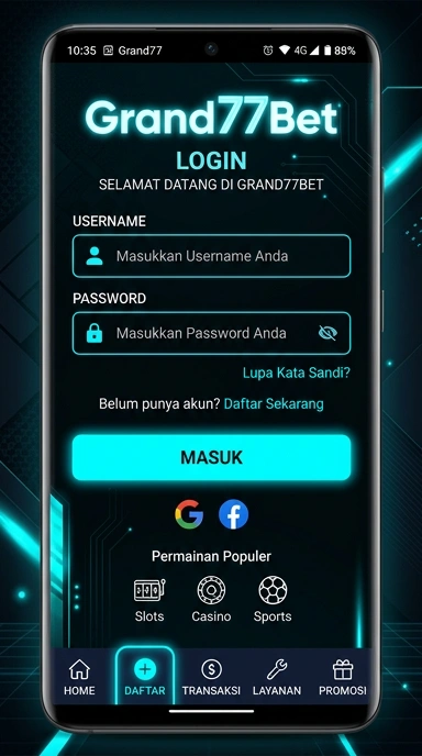 Masuk Akun grand77bet Melalui APK untuk Pengguna Android